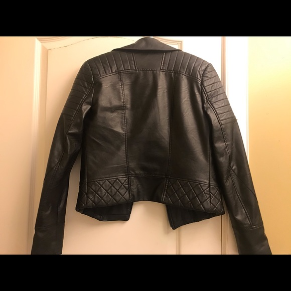 Black moto jacket - Picture 4 of 5